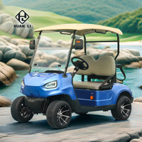 Nouvelle voiturette de golf électrique chinoise 48V, 2 places, tout-terrain, pour la chasse, batterie au plomb-acide, moteur 5kW, matériau en acier, certifiée CE, 70-90 km d'autonomie