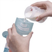Pochette Doypack personnalisée en PET/PE avec fermeture éclair, sans BPA, de qualité alimentaire, aseptique, pour le stockage du lait maternel, les aliments pour bébés et les aliments pour animaux de compagnie, ainsi que le sucre