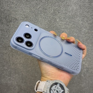 Fashion Slim <b>PC</b> Matte Heat Dissipation Magnetic Phone Case for iPhone 17 13 14 15 16 Pro Max <b>Wireless</b> Charging Protective Cover - Product Image 3