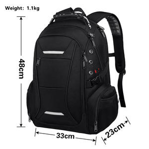 Sac à dos personnalisé pour homme avec port USB, grande capacité, imperméable, sac à dos de voyage en plein air, sac à dos pour ordinateur portable - Product Image 3