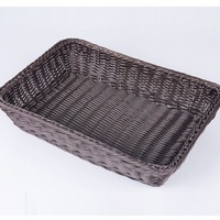 Panier en plastique tressé pour légumes, pain et fruits, idéal pour une présentation efficace des aliments, le rangement et la mise en valeur