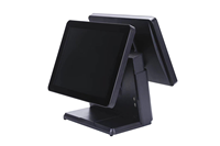 Terminal de point de vente tout-en-un I3/I5/I7, 32 Go de RAM, écran tactile capacitif 10 points, double écran 15,6''+14'', Windows 10/Linux, 1920x1080