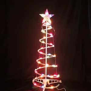 卸売 3ft白クリスマスツリーライト-UL証明書クリスマス装飾ホリデー照明屋内および屋外使用Ledスパイラルツリーライト