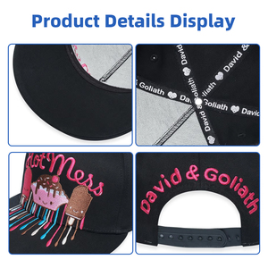 หมวกแก๊ปปักลายเค้กน่ารัก 6 แผง คุณภาพสูง ปักโลโก้ได้ตามต้องการ หลายสไตล์  แบบเรียบ  แบบ snapback สำหรับเด็กทุกวัย - Product Image 2