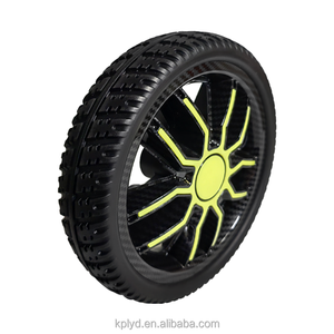 Hochwertige Rollen 8,3 Zoll <span class=keywords><strong>PU</strong></span>-Schaum rad Ältere Pendel räder Rollstuhl räder Keilnut rolle - Product Image 1