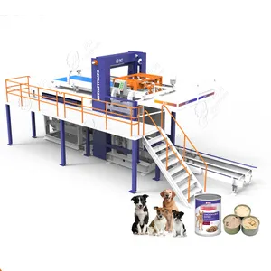 Solusi Turnkey Otomatis Dog Dood Processing Line Kaleng Kucing Makanan Kaleng Mesin Pengalengan Makanan Hewan Peliharaan
