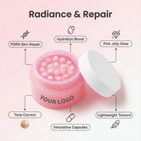 Crème hydratante en capsules de collagène PDRN, réparation anti-âge, niacinamide, peptide, gel nourrissant, OEM
