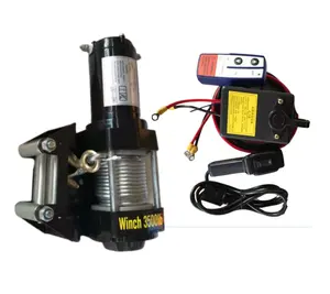 Winch derek mobil listrik 12v/24v Winch mobil Off-road