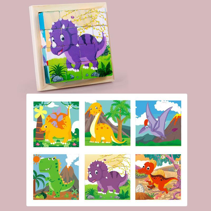 six-sided painting (dinosaur)