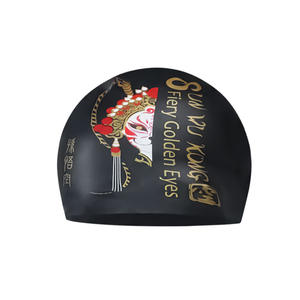 Gorro de Natación Estilo Chino, de Silicona, Unisex, Impermeable, con Protección para los Oídos, para Cabello Largo, Talla Extra Grande para Adultos - Product Image 5