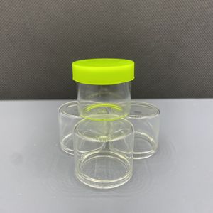 Bocaux en verre borosilicate de 6 ml pour concentrés, avec couvercles en silicone plastique, design sans col et côtés droits - Product Image 4