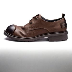 Zapatos Casuales de Cuero para Hombre, Hechos en Italia, con Punta Redonda, Elegantes y Sencillos, Zapatos de Vestir y Oxfords de Cuero para Hombre - Product Image 1