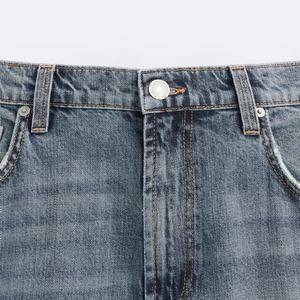 กางเกงขาสั้นเดนิมทรงหลวมแบบคาร์โก้ สไตล์เบอร์มิวดา  รับสกรีนโลโก้  ลุคซันเฟด  ผู้ผลิตกางเกงขาสั้นผู้ชายสำหรับเสื้อผ้าสั่งทำ - Product Image 6