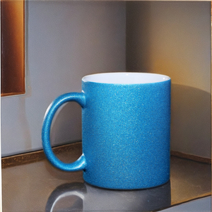 Wholesale 11oz 13oz 15oz Porcelain <strong>Travel</strong> <strong>Mugs</strong> White <strong>Pink</strong> Glitter Sublimation Ceramic Cups for Coffee for Weddings Christmas - Product Image 4