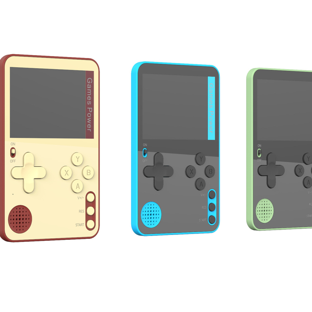 500 Classic 8 Bit 2.4 Inch Screen K10 Portable Handheld Game Console Player Pocket Game Retro Video Games Console Kid's Gif