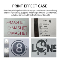 Imprimante à jet d'encre couleur automatique à quatre têtes de 100mm Imprimante portable de largeur Hanleatheride pour l'impression au détail de modèles à grande date Linux