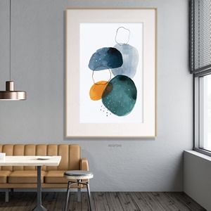 Khách sạn hiên trang trí khung kính rõ ràng Acrylic Mat tùy chỉnh tường kính sang trọng trừu tượng hình ảnh nghệ thuật vải in Bích Họa - Product Image 1