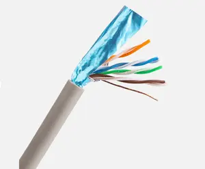 23 AWG trong nhà ngoài trời 0.52 mét 0.56 mét đồng nguyên chất hoặc CCA 4PR FTP CAT5E cáp cho mạng