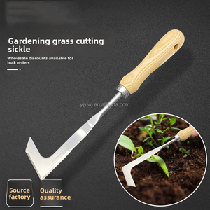 Crepa Weeder ervice diserbo strumento falce con manico in legno per la rimozione di crepe strumento di rimozione di erbacce estirpazione estirpazione strumento di rimozione di muschio - Product Image 2