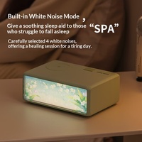Enceinte sans fil Sumi Art Collection en plastique avec chargement sans fil, lumière d'ambiance créative pour bureau et veilleuse
