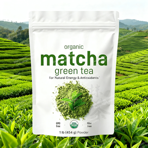 Premium Biologische Groene Thee Kruidenextract Matcha Poeder Afslanken <span class=keywords><strong>Instant</strong></span> Smaak Vers Verwerkt 99% Food Grade - Product Image 1