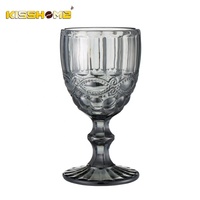 Verres à vin Accessoires de bar Design en relief Verre coloré Gobelet Vintage Verre coloré Cristal coloré 240ML Gobelet Verre à vin