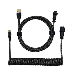 OEM ODM צבעוני מקלדת אודיו כבל usb סוג-c מכאני מקלדת נתונים כבל