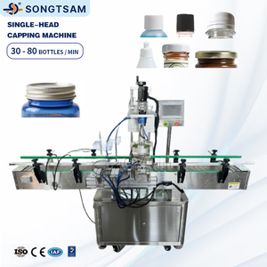 Machine de bouchage automatique de haute qualité avec alimentateur, machine de bouchage continue pour bouteilles à vis - Product Image 1