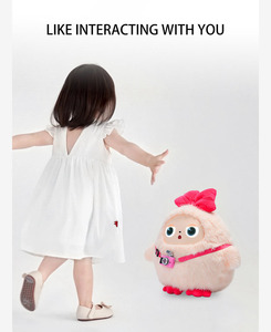 Jouets en peluche IA OEM avec yeux LCD capables d'exprimer des émotions et dotés d'une application, vente en gros personnalisée - Product Image 5