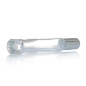 Chai Nước Hoa Dạng Cuộn Tròn Trong Suốt Hình Chữ Nhật 10Ml Có Nắp Bi Lăn Màu Vàng Bạc - Product Image 3