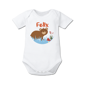 Body per neonato con nome Orso Amici - Product Image 1