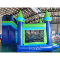 Château gonflable de style nouveau, château gonflable pour fête en plein air avec toboggan, château gonflable pour enfants et adultes