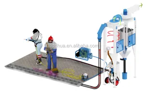 Máquina de pintura de cabina de chorro de arena, eliminador de óxido, de la marca qingopuhua - Product Image 5