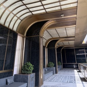 Revêtement mural en aluminium à écran en acier inoxydable, panneau en aluminium commercial haut de gamme - Product Image 1