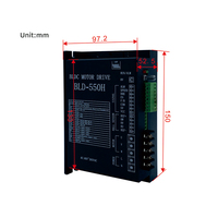 Moteur synchrone sans balais à aimant permanent 110V/220V DC 550W haute vitesse avec contrôleur de vitesse à pédale