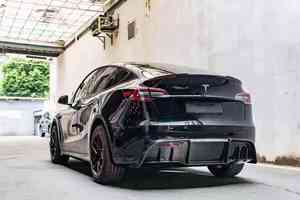 Modelo Y Kit de cuerpo aerodinámico de fibra de carbono Faldones laterales de labio delantero Alerón <span class=keywords><strong>difusor</strong></span> trasero - Product Image 4