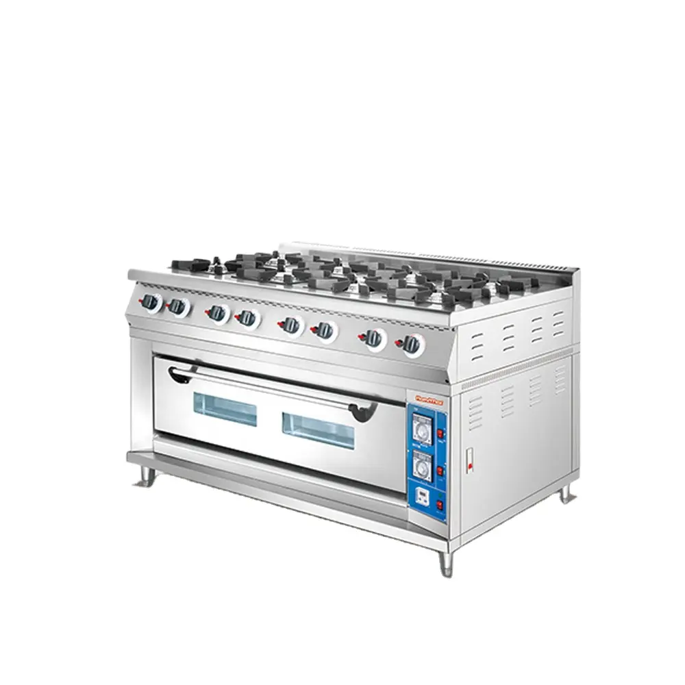 Kompor Tanam Gas Stainless Steel 4 6 8, Panci Masak Kompor dengan Oven Pembakaran Gas