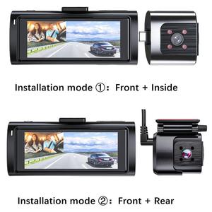 4K 3 "2 Cách HD Dual-Ghi Âm Wifi Lái Xe Ghi Âm Chia 5G Dual-Ống Kính <span class=keywords><strong>GPS</strong></span> Dash Cam Phía Trước Phía Sau Xe Ghi Âm Vòng Lặp Ghi Âm - Product Image 4