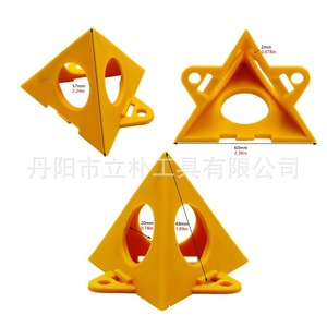 Mr Drill Pyramid Tripod <b>Bracket</b> 10pcs Yellow Plastic Paint Spraying Stand Auxiliary Pad Woodworking Painting Rack - Product Image 3