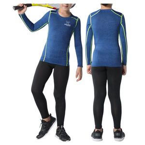 Ensembles de compression professionnels de dernière conception Vêtements de fitness athlétique pour enfants Logo de sport Vêtements de yoga Ensembles de compression unisexe. - Product Image 1