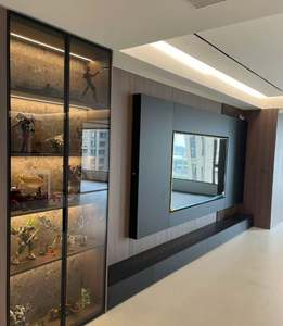 Kayu Solid Modern <b>TV</b> Cabinet Wall <b>Mount</b> Design in Particle Board Wood Style - Product Image 4