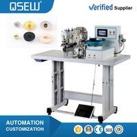 Machine à coudre industrielle QS-4-2-516A pour la pose de boutons, avec alimentation automatique, pour boutons-pression et attaches à boucle champignon