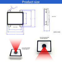 Módulo de escáner profesional EMT8621 Escáner de código Qr fijo Android Usb Escáneres de código de barras para la venta