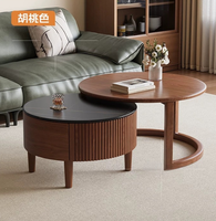 Ensemble de tables basses en bois décoratives, modernes, durables et écologiques, conçues pour les salons et les petits appartements, meubles pour la maison