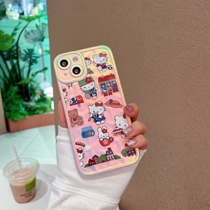 Ốp Lưng Điện Thoại iPhone 13 Pro Max 12 Pro 11 Xr XS, Ốp Điện Thoại TPU Mềm Hình Mèo Kitty Dễ Thương Nhiều Màu - Product Image 6