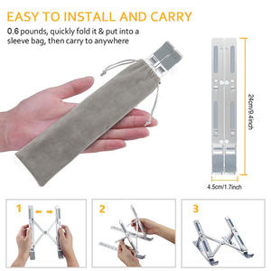 Compatibele Notebook Computer Metalen Houder Verstelbare Opvouwbare Aluminium Laptop Stand <span class=keywords><strong>Status</strong></span> - Product Image 5