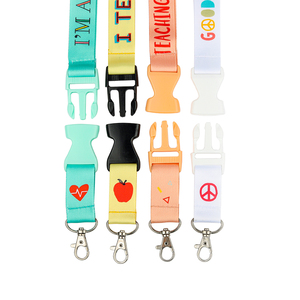 Promotional Custom Logo Pattern <strong>Teacher</strong> Id Accessories Keychain Sublimation Plain Material Neck Strap Custom Polyester <strong>Lanyards</strong> - Product Image 2