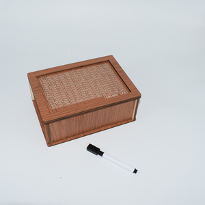 Juguetes de madera Caja de dinero para niños Banco de ahorro CFA para niños Hucha de madera creativa - Product Image 1