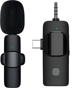 K15 3 in1 Lavalier Microphone tiếng ồn hủy bỏ âm thanh Micro không dây 2.4G không dây Lavalier Microphone - Product Image 3