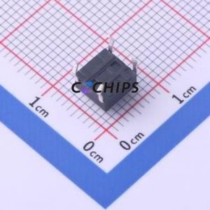 KH-6X6X4.3H-TJ Tactile Switch Through hole Component THT-4P,6x6mm Switch Single Pole Single Throw Round Button 2.6N Through Hole - Product Image 2